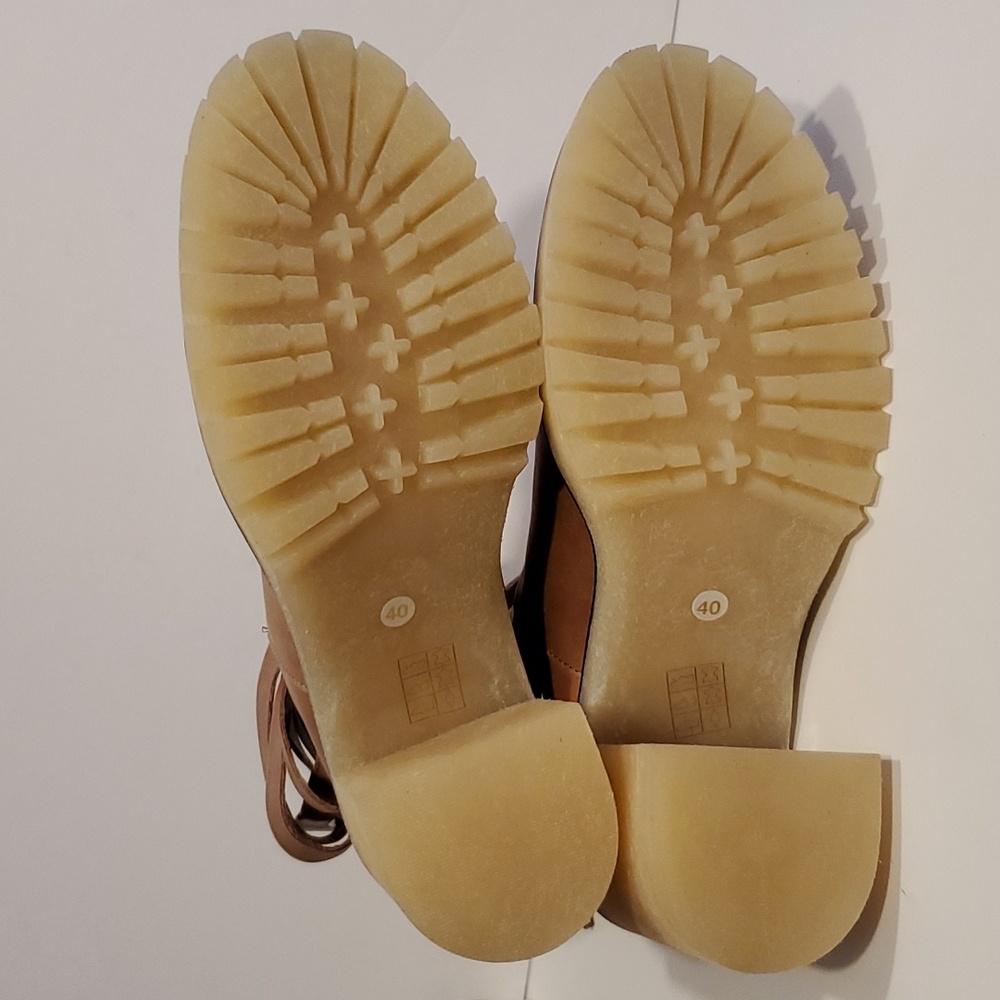 Free People Jesse Cut Out Platform Boot In Tan Size 10 NWOT'S - Picture 8 of 11